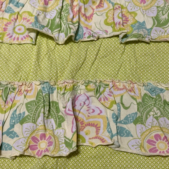 Floral Ruffle Lime Dress Set - Picture 3 of 4